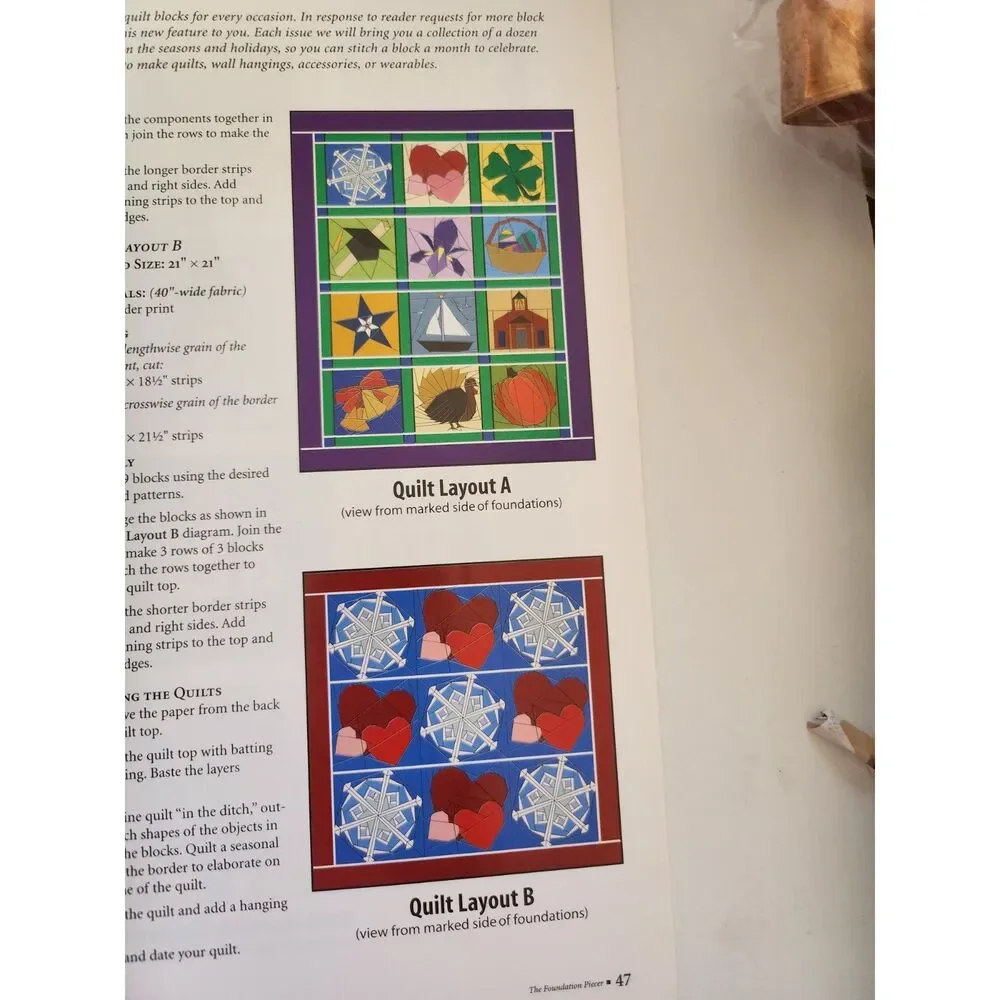 The Foundation Piecer pattern journal (Spring 2001, Volume 6, Number 1) B10